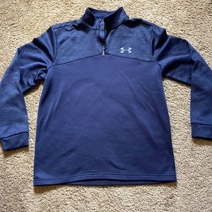 Navy Under Armour quarterzip || fleece